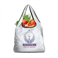 Football Uzbekistan Grocery Bag Milliy Jamoa White Version - Wonder Print Shop