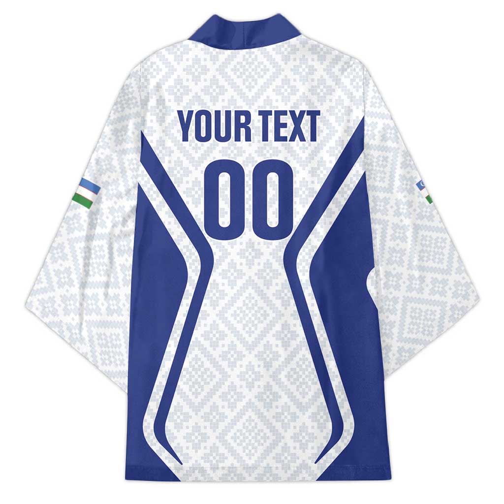 Custom Football Uzbekistan Kimono Milliy Jamoa White Version - Wonder Print Shop