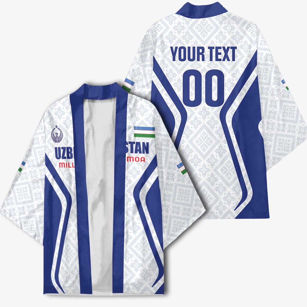 Custom Football Uzbekistan Kimono Milliy Jamoa White Version - Wonder Print Shop