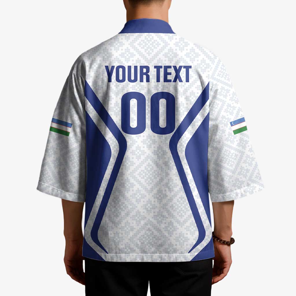 Custom Football Uzbekistan Kimono Milliy Jamoa White Version - Wonder Print Shop