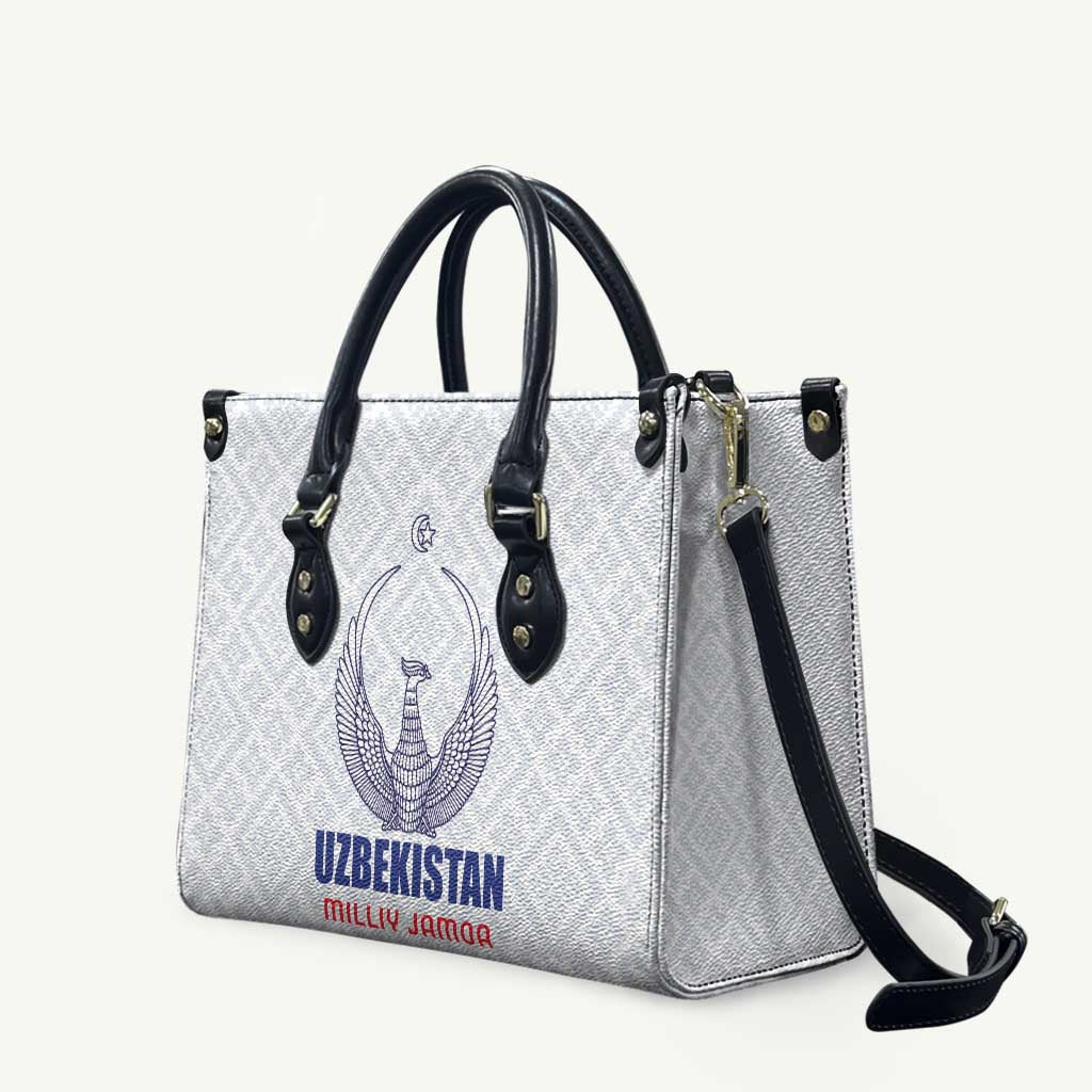 Football Uzbekistan Leather Bag Milliy Jamoa White Version - Wonder Print Shop