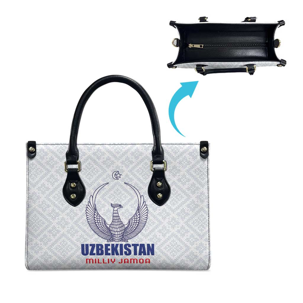 Football Uzbekistan Leather Bag Milliy Jamoa White Version - Wonder Print Shop