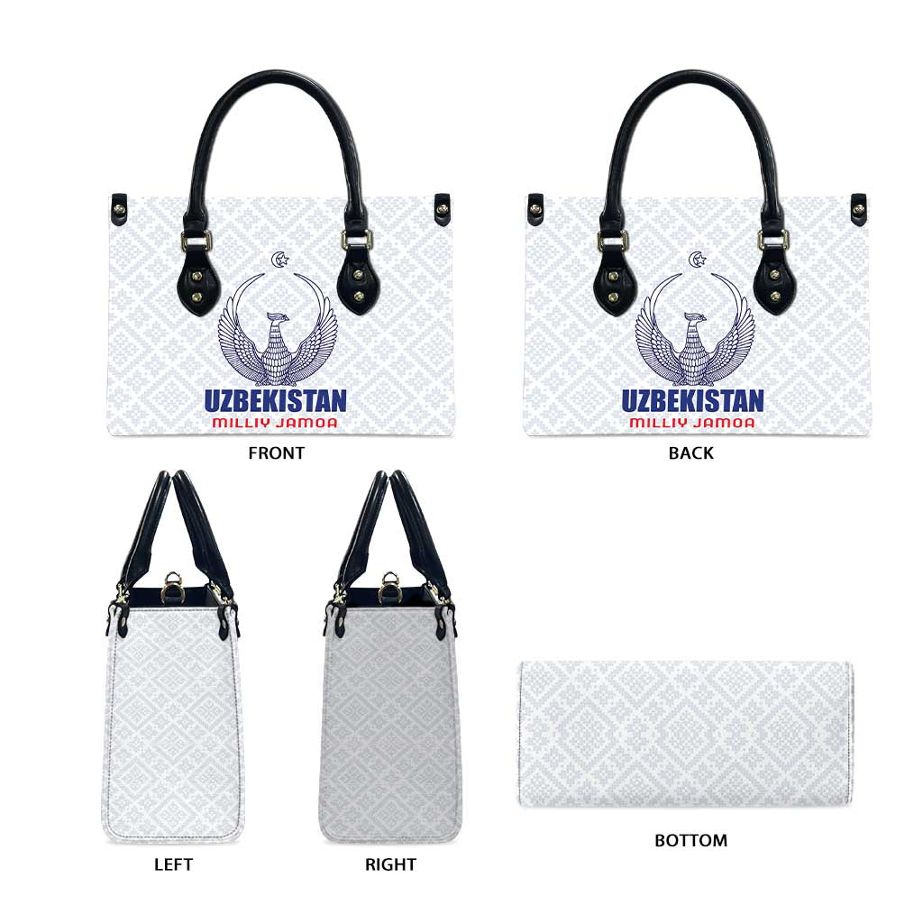Football Uzbekistan Leather Bag Milliy Jamoa White Version - Wonder Print Shop