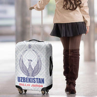 Football Uzbekistan Luggage Cover Milliy Jamoa White Version - Wonder Print Shop