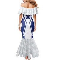 Custom Football Uzbekistan Mermaid Dress Milliy Jamoa White Version - Wonder Print Shop