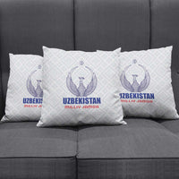 Football Uzbekistan Pillow Cover Milliy Jamoa White Version - Wonder Print Shop