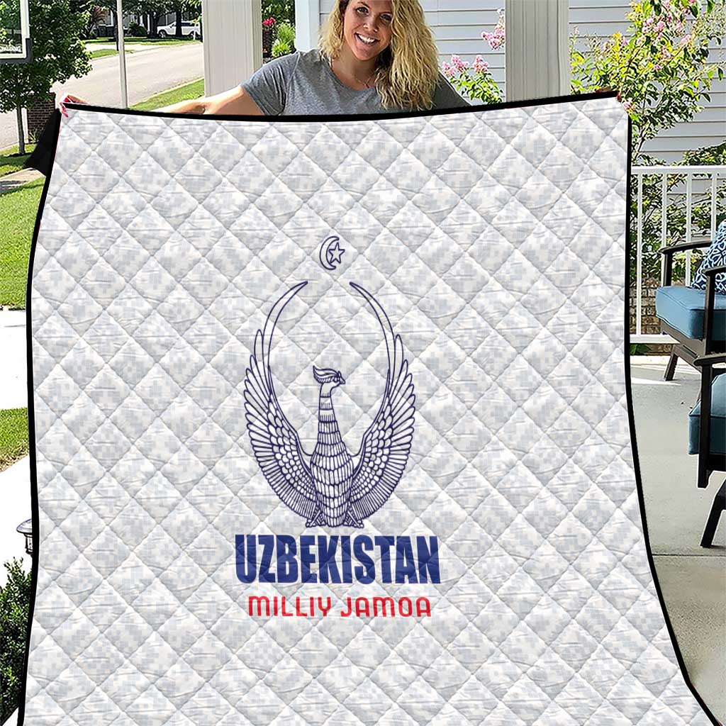 Football Uzbekistan Quilt Milliy Jamoa White Version - Wonder Print Shop