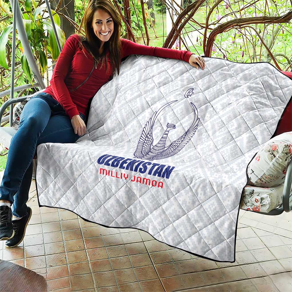 Football Uzbekistan Quilt Milliy Jamoa White Version - Wonder Print Shop