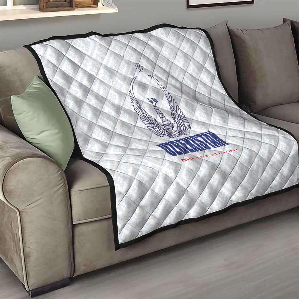 Football Uzbekistan Quilt Milliy Jamoa White Version - Wonder Print Shop