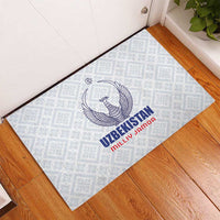 Football Uzbekistan Rubber Doormat Milliy Jamoa White Version - Wonder Print Shop