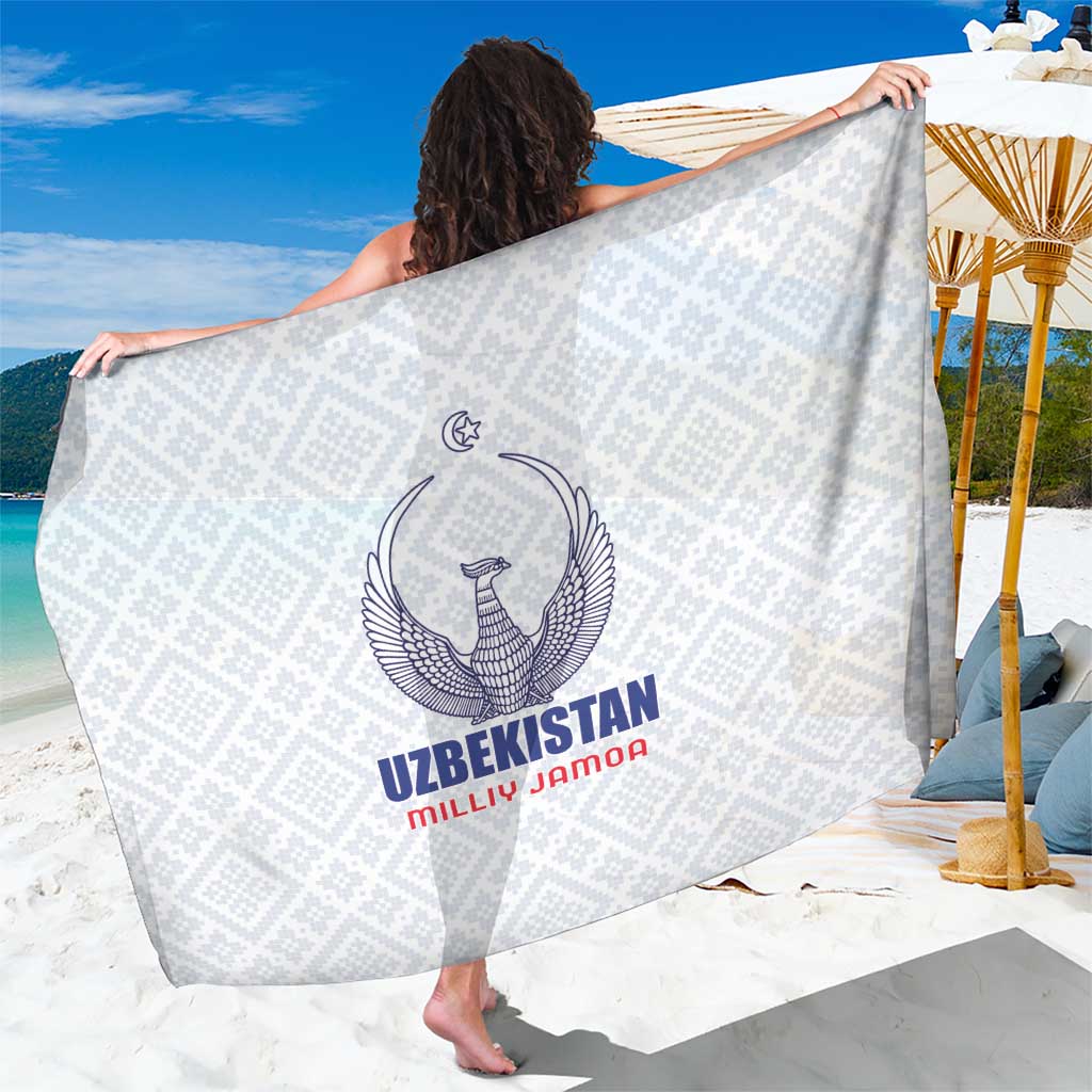 Football Uzbekistan Sarong Milliy Jamoa White Version - Wonder Print Shop