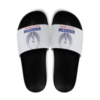 Football Uzbekistan Slide Sandals Milliy Jamoa White Version - Wonder Print Shop