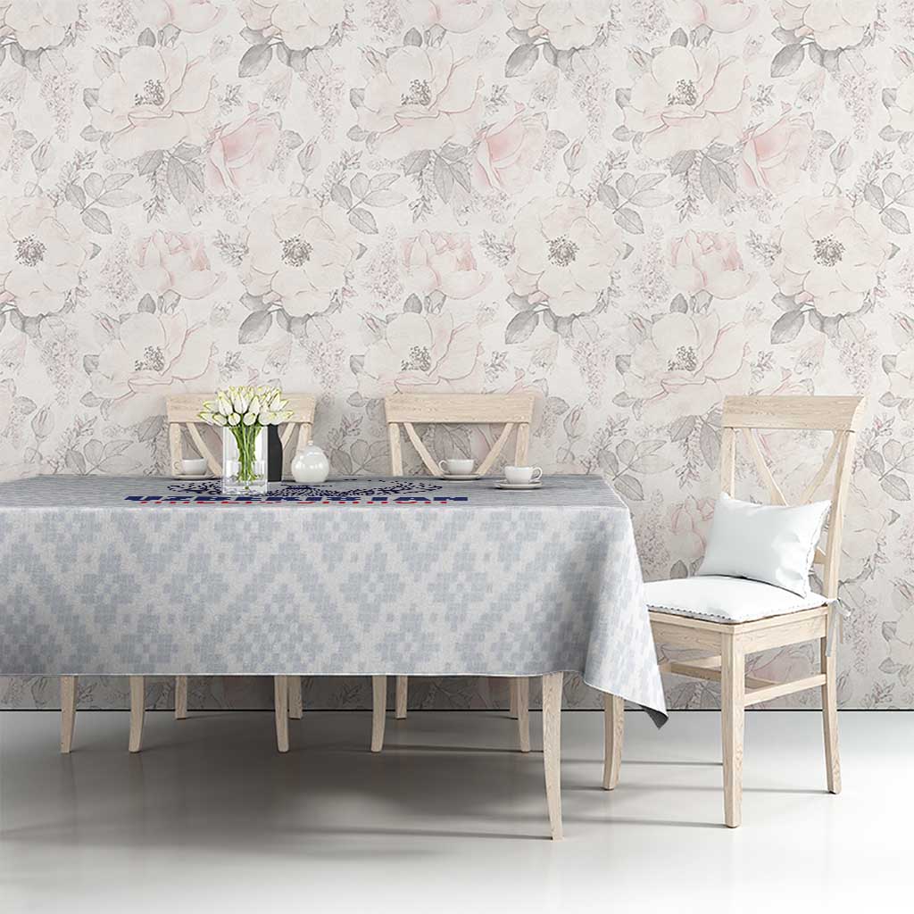 Football Uzbekistan Tablecloth Milliy Jamoa White Version - Wonder Print Shop