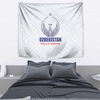 Football Uzbekistan Tapestry Milliy Jamoa White Version - Wonder Print Shop