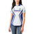 Custom Football Uzbekistan Women Polo Shirt Milliy Jamoa White Version - Wonder Print Shop