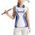 Custom Football Uzbekistan Women Sleeveless Polo Shirt Milliy Jamoa White Version - Wonder Print Shop