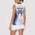 Custom Football Uzbekistan Women Sleeveless Polo Shirt Milliy Jamoa White Version - Wonder Print Shop