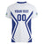 Custom Football Uzbekistan Women V-Neck T-Shirt Milliy Jamoa White Version - Wonder Print Shop