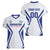 Custom Football Uzbekistan Women V-Neck T-Shirt Milliy Jamoa White Version - Wonder Print Shop
