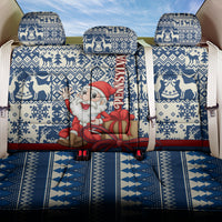 Pennsylvania Christmas Back Car Seat Cover Santa Claus With Gift Box Xmas Pattern - Wonder Print Shop