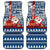 Pennsylvania Christmas Car Mats Santa Claus With Gift Box Xmas Pattern - Wonder Print Shop