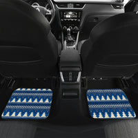Pennsylvania Christmas Car Mats Santa Claus With Gift Box Xmas Pattern - Wonder Print Shop