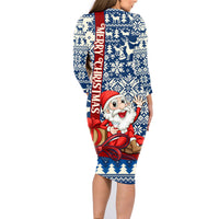 Pennsylvania Christmas Family Matching Long Sleeve Bodycon Dress and Hawaiian Shirt Santa Claus With Gift Box Xmas Pattern - Wonder Print Shop