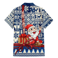 Pennsylvania Christmas Family Matching Mermaid Dress and Hawaiian Shirt Santa Claus With Gift Box Xmas Pattern - Wonder Print Shop