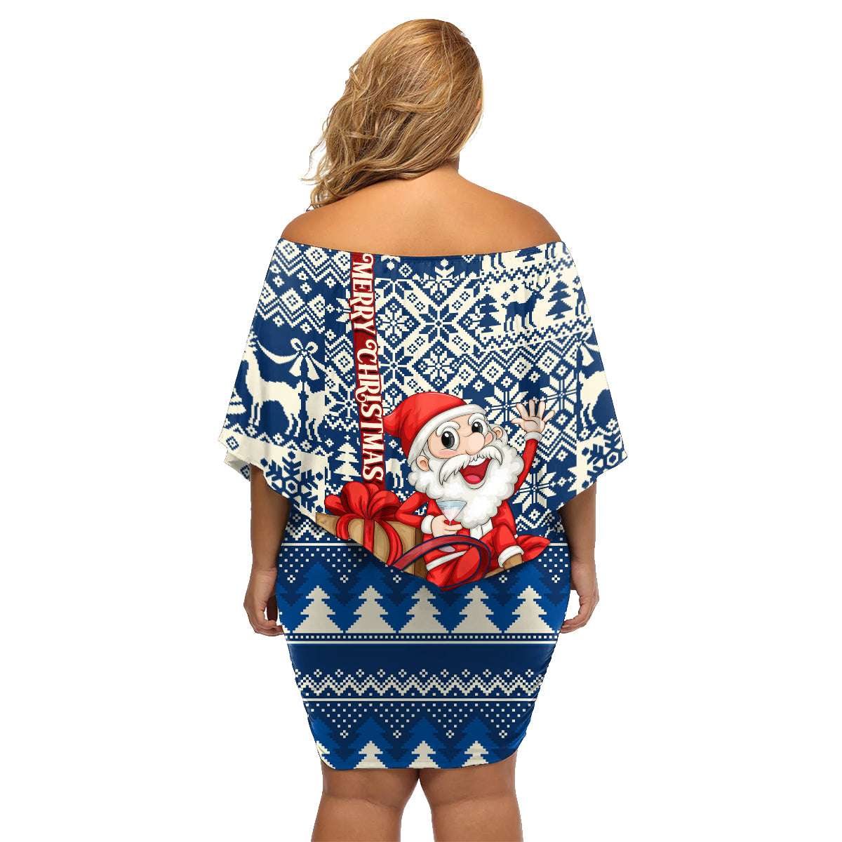 Pennsylvania Christmas Family Matching Off Shoulder Short Dress and Hawaiian Shirt Santa Claus With Gift Box Xmas Pattern - Wonder Print Shop