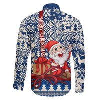 Pennsylvania Christmas Family Matching Puletasi Dress and Hawaiian Shirt Santa Claus With Gift Box Xmas Pattern - Wonder Print Shop