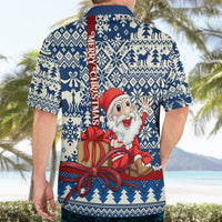 Pennsylvania Christmas Hawaiian Shirt Santa Claus With Gift Box Xmas Pattern - Wonder Print Shop