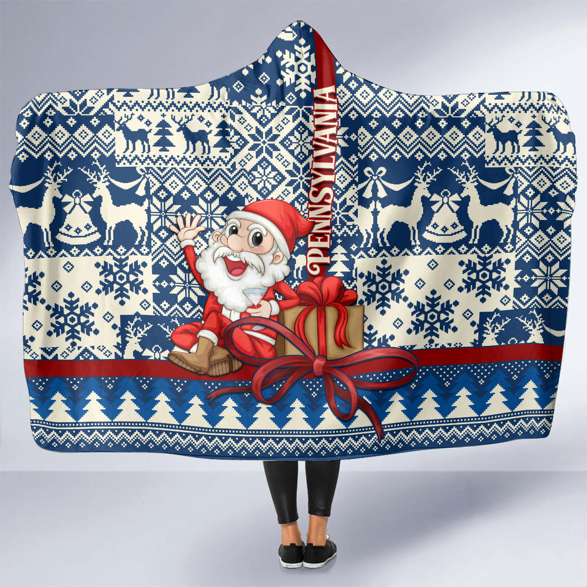 pennsylvania-christmas-hooded-blanket-santa-claus-with-gift-box-xmas-pattern
