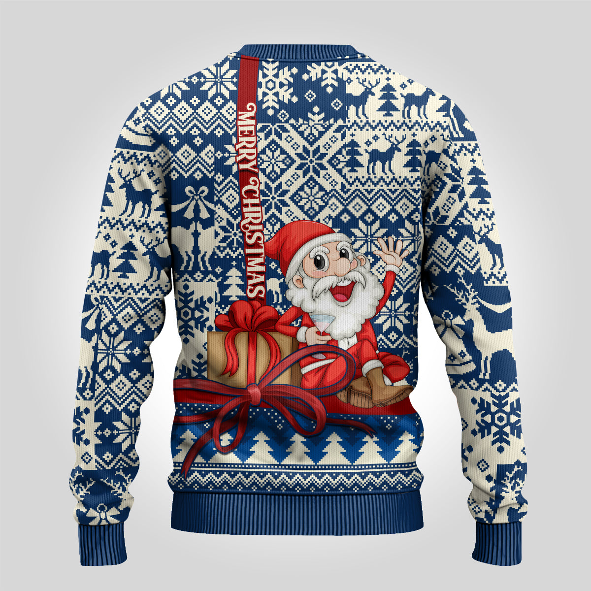 Pennsylvania Christmas Ugly Christmas Sweater Santa Claus With Gift Box Xmas Pattern - Wonder Print Shop