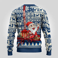 Pennsylvania Christmas Ugly Christmas Sweater Santa Claus With Gift Box Xmas Pattern - Wonder Print Shop