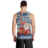 Pennsylvania Christmas Men Tank Top Santa Claus With Gift Box Xmas Pattern - Wonder Print Shop
