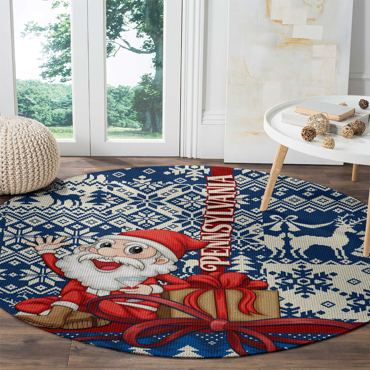 pennsylvania-christmas-round-carpet-santa-claus-with-gift-box-xmas-pattern