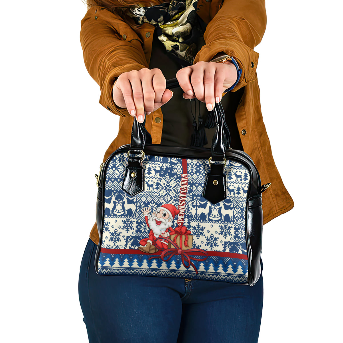 pennsylvania-christmas-shoulder-handbag-santa-claus-with-gift-box-xmas-pattern