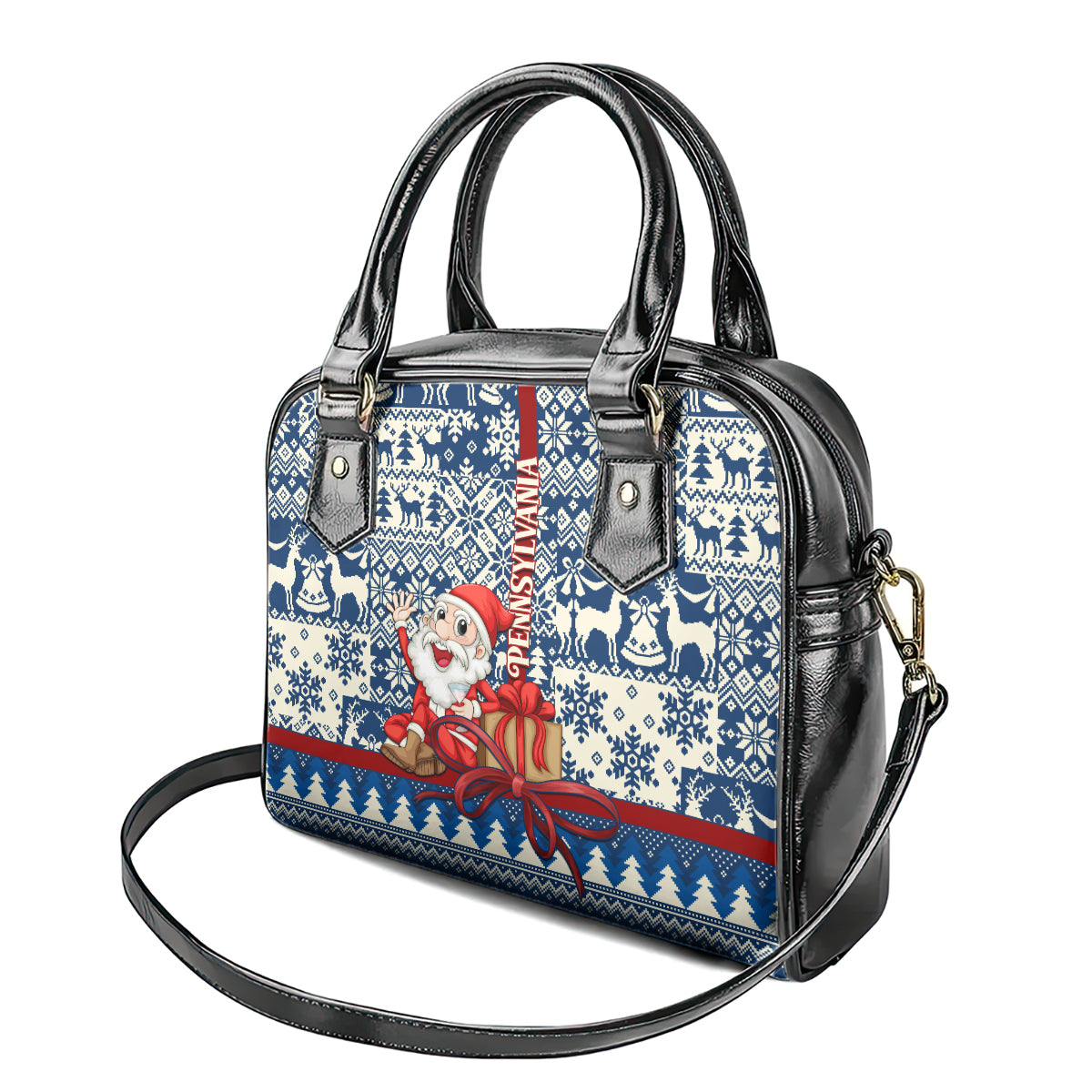 pennsylvania-christmas-shoulder-handbag-santa-claus-with-gift-box-xmas-pattern