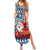 Pennsylvania Christmas Summer Maxi Dress Santa Claus With Gift Box Xmas Pattern - Wonder Print Shop
