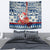 Pennsylvania Christmas Tapestry Santa Claus With Gift Box Xmas Pattern - Wonder Print Shop