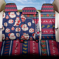 Custom Ohio Christmas Back Car Seat Cover Santa Claus Pattern Unique Style - Wonder Print Shop