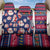 Custom Ohio Christmas Back Car Seat Cover Santa Claus Pattern Unique Style - Wonder Print Shop