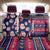 Custom Ohio Christmas Back Car Seat Cover Santa Claus Pattern Unique Style - Wonder Print Shop