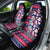 Custom Ohio Christmas Car Seat Cover Santa Claus Pattern Unique Style - Wonder Print Shop