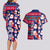 Custom Ohio Christmas Couples Matching Long Sleeve Bodycon Dress and Hawaiian Shirt Santa Claus Pattern Unique Style - Wonder Print Shop
