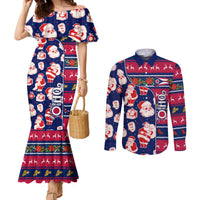 custom-ohio-christmas-couples-matching-mermaid-dress-and-long-sleeve-button-shirt-santa-claus-pattern-unique-style