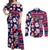 Custom Ohio Christmas Couples Matching Off Shoulder Maxi Dress and Long Sleeve Button Shirt Santa Claus Pattern Unique Style - Wonder Print Shop