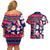 Custom Ohio Christmas Couples Matching Off Shoulder Short Dress and Hawaiian Shirt Santa Claus Pattern Unique Style - Wonder Print Shop