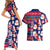 Custom Ohio Christmas Couples Matching Short Sleeve Bodycon Dress and Hawaiian Shirt Santa Claus Pattern Unique Style - Wonder Print Shop