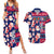 Custom Ohio Christmas Couples Matching Summer Maxi Dress and Hawaiian Shirt Santa Claus Pattern Unique Style - Wonder Print Shop